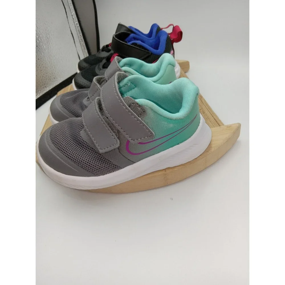 Nike Revolution 6 Baby Toddler Shoes DD1105 Graphic SZ 5C 1 Pair Gray/Green Nike